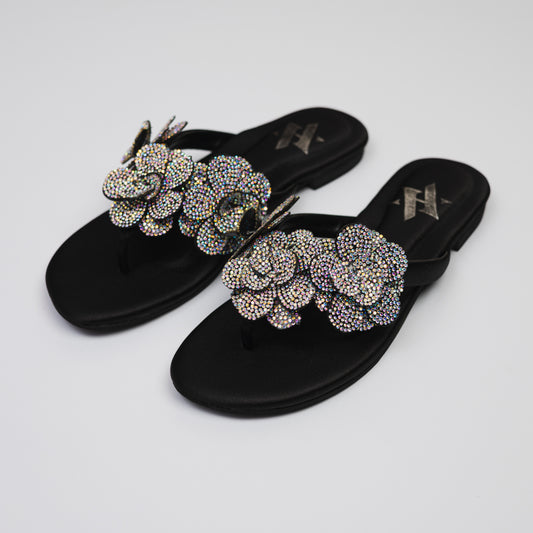 Floral Vee Flats
